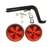 Pegciuho Juego de Ruedines de Entrenamiento para Bicicletas Infantiles, Ruedines Laterales, Ruedas Auxiliares, Ruedas Silenciosas, Altura Ajustable, Construcci, Rojo
