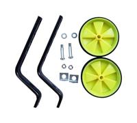 Pegciuho Juego de Ruedines de Entrenamiento para Bicicletas Infantiles, Ruedines Laterales, Ruedas Auxiliares, Ruedas Silenciosas, Altura Ajustable, Construcci, Amarillo