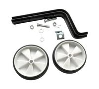 Pegciuho Juego de Ruedines de Entrenamiento para Bicicletas Infantiles, Ruedines Laterales, Ruedas Auxiliares, Ruedas Silenciosas, Altura Ajustable, Construcci, Blanco