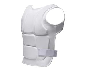 Pegciuho Karate Protector Pecho Chaleco Protección Abdomen Costillas Nylon EPE Adecuado para Clases de Artes Marciales Entrenamiento Hombres Mujeres, S 53cmx41cmx1.5cm