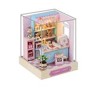 Pegciuho Kits de Bricolaje para Casas de Muñecas en Miniatura, Maquetas de Casas Hechas a Mano, Decoraciones, Manualidades, Decoración del Hogar, Rompecabezas, Delicioso Caramelo