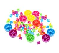Pegciuho Paquete de 84 Piezas de Juego: Piezas de Pastel para Fracciones Matemáticas, 84 Piezas