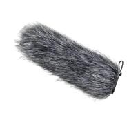 Pegciuho Paraviento de Micrófono Antirruido Ajustable para Grabación Profesional con Filtro de Pelo Artificial Fácil de Instalar Adecuado para Periodistas, 24cm