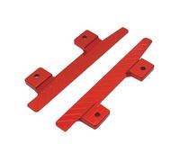 Pegciuho Pedales, Estribos Metálicos Y Faldones Laterales para Coches RC MN82, LC79 Y MN78 a Escala 1:12, Rojo