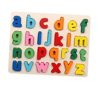 Pegciuho Rompecabezas de Madera para Niños, Juegos Educativos de Mesa, Emparejamiento de, Aprendizaje de La Función Motora, Adecuado para Niño, Letra minúscula