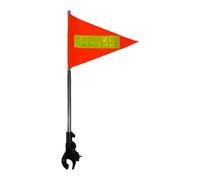 Pegciuho Soporte Telescópico Universal para Bandera de Golf, Base Reflectante Ajustable de Acero Inoxidable, Apto para Vehículos de Golf Eléctricos, Tapa Redonda 20x30cm