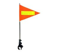 Pegciuho Soporte Telescópico Universal para Bandera de Golf, Base Reflectante Ajustable de Acero Inoxidable, Apto para Vehículos de Golf Eléctricos, Tapa Plateada 20x30cm