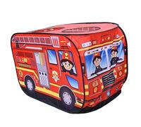 Pegciuho Tienda de Juegos Infantil, Minicasita de Juegos, Tienda de Campaña Fabricada en Tejido de Poliéster, Fácil de Montar, Adecuada para Jugar, Leer Y como, Camión de Bomberos