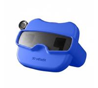 Pegciuho Visor 3D para Niños Visor Infantil Juguete Educativo Visor de Diapositivas Gafas de Imágenes Material Resistente y Seguro Favorece Imaginación y , Azul