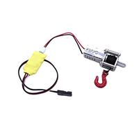 Pegciuho Winch Automático de Metal para Coche RC Kit de Accesorios para Control Remoto Inalámbrico Accesorio Simulado para Remolque y de Control, Cabrestante con Cable