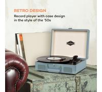 Peggy Sue BT Tocadiscos altavoces estéreo USB BT portátil Auna