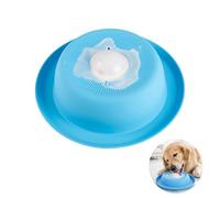 PEGGY11 Comedero Lento para Perros y Gatos, Cuenco de Silicona para Líquidos con Bola Central, Diseño Antiderrame y Base con Ventosas Antideslizante, Apto para Lavavajillas