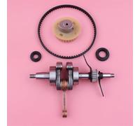 PEGGYLIN Cigüeñal, sello de aceite del cigüeñal, polea del árbol de levas, engranaje, kit de correa de distribución, compatible con GX35, 35 cc, GX 35, motor de cortacésped pequeño, pieza del motor