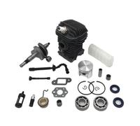 PEGGYLIN Conjunto de pistón de cilindro HUNDURE de 42,5 mm, filtro de aire, manguera de combustible y aceite, kit de cigüeñal compatible con motosierra STIHL MS250 MS230 025 023