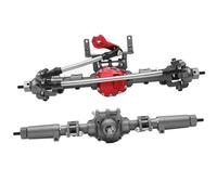 PEGGYLIN Juego de Eje Trasero Delantero CNC aleación Aluminio SCX10 II 30T/8T Apto for 1/10 RC Crawler Axial AR44 90047 90046 AX90060, actualización del Kit constructores