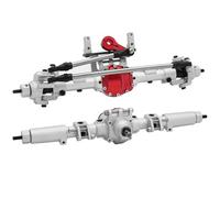 PEGGYLIN Juego de Eje Trasero Delantero CNC aleación Aluminio SCX10 II 30T/8T Apto for 1/10 RC Crawler Axial AR44 90047 90046 AX90060, actualización del Kit constructores