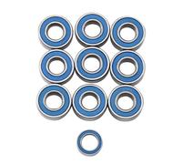PEGGYLIN Kit de 10 cojinetes sellados aptos for accesorios de actualización de coche RC Tamiya CW-01 CW01