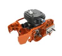 PEGGYLIN Kit de cigüeñal y pistón de cilindro de cárter de motor de 48 mm, 50 mm y 52 mm, compatible con motosierra redonda Husqvarna 372 y 365.(HUS372 52MM)