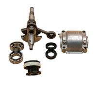 PEGGYLIN Kit de colector de admisión y sello de aceite for tapa de cárter de cigüeñal de 8 mm, compatible con motosierras STIHL 017, 018, MS170, MS180, MS 170 y 180.