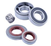 PEGGYLIN Kit de jaula de agujas for sello de aceite y cojinete de bolas de cigüeñal MS240 MS260, compatible con motosierra Stihl 026 Pro AV 024 MS 240 260 (pieza 95230034260)