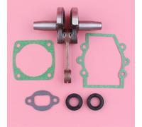 PEGGYLIN Kit de junta de cigüeñal con cárter, cilindro, silenciador, sello de aceite, compatible con Robin NB411 CG 411, desbrozadora de 2 tiempos, pieza de motor