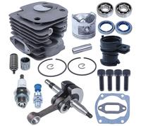 PEGGYLIN Kit de pistón y cigüeñal de 50 mm for Husqvarna 362, 365, 371, 372 y 372XP.