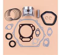 PEGGYLIN Kit de reconstrucción de juntas de sello de aceite de cigüeñal con anillos de pistón de 88 mm, compatible con generador de motor de gasolina GX390 188F E6500 de 5/6,5 kW y bomba de agua.