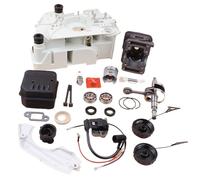 PEGGYLIN Kit de reparación de cárter de 38 mm, cilindro, pistón, silenciador, bobina de encendido, cigüeñal, parte superior del motor, compatible con motosierra Stihl 018 MS180 017 MS170