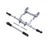 PEGGYLIN Servomontaje de Aluminio con Kit dirección hidráulica simulación Apto for 1/10 Coche trepador Control Remoto FACSNY Pumpkin SCX10 II 90046 Eje Recto