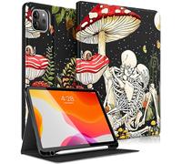 Pegmode Funda para iPad Air de 5ª/4ª generación, para iPad Pro 11 para mujer, bonita funda de calavera gótica, esqueleto gótico, divertido diseño aterrador con soporte para lápices, funda inteligente