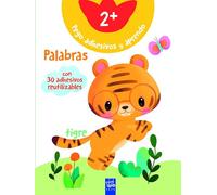 Pego adhesivos y aprendo. Palabras +2