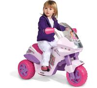 PegPerego Princesa Flor Moto Eléctrica Para Niña Rosa Batería Recargable 6 V