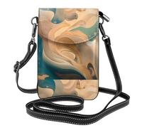 Pegqcvam Dunhuang Mystery - Bolso pequeño para teléfono celular, bolso cruzado con estampado floral, mini cartera de piel sintética con correa para el hombro, cierre magnético seguro.