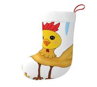 PEGQCVAM Rooster in The Square Christmas Stockings. Imprescindible para las familias navideñas, adecuadas para la decoración navideña. Un ambiente cálido de vacaciones.
