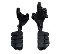 Peguas de pie de Motocicleta Pedal del Pasajero Trasero Soporte de Soporte de Soporte Compatible con Modelos de Motocicletas Cuarenta y Ocho Sportster XL1200 Iron 883 2014 2022(Black Footpeg Set)