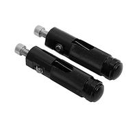Peguas del Pie de la Motocicleta, Clavijas de Pie Universal Motocicleta Plegable Aleación de Aluminio reposapié Reemplazo de la de la para la Mayoría de las (BLACK)