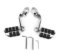 Peguas del pie de motocicleta Pedales de reposapiés de mango largo ajustable con abrazadera de montaje para Ultra Classic Flhtcu Flhtcuse Flhtk Flhtcui Flhx Modelos de turismo