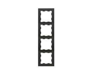 Peha Badora Marco De Tapa 4-Gang Negro Mate - 00276772