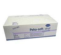 PEHA-SOFT - Guantes de vinilo (sin polvo, XS 100 unidades)