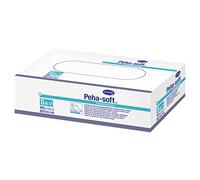 Peha-soft Guantes Desechables de Látex, Sin polvo, No Estéril, Talla S, 100 unidades