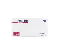 Peha-Soft Guantes Desechables de Nitrilo Blanco talla L 100 uds