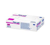Peha-Soft Guantes desechables de Nitrilo Blanco Talla S 100 uds