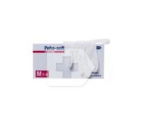 Peha-Soft Guantes Desechables de Nitrilo Blancos talla M 100uds