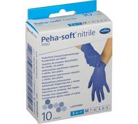 Peha-Soft guantes desechables de nitrilo talla S 10 uds