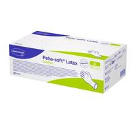 Peha-soft Latex Comfort - Guantes de examen sin polvo, talla S, 100 unidades