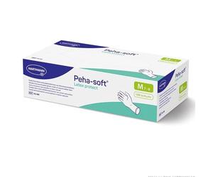 Peha-soft Latex Protect - Guantes de examen sin polvo, talla L, 100 unidades