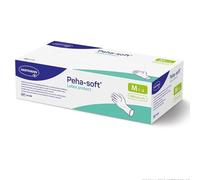 Peha-soft Latex Protect - Guantes de examen sin polvo, talla M, 100 unidades