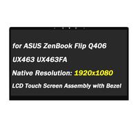 PEHDPVS Pantalla de repuesto de 14 pulgadas para ASUS Q406 Q406D Q406DA Q406DA-BR5T6 FHD 1920X1080 LED LCD pantalla táctil digitalizador