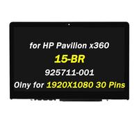 PEHDPVS Reemplazo 15.6 pulgadas 925711-001 para HP Pavilion x360 15-br FHD 1920x1080 pantalla LCD LED digitalizador pantalla táctil