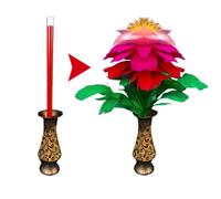 PEHHAH Jarrón mágico de acero con forma de varita de girasol, accesorio divertido para mago